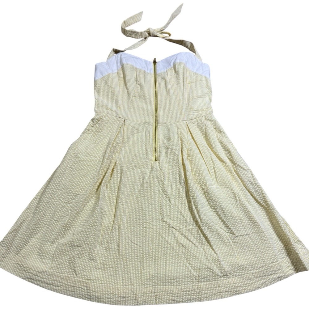 Lilly Pulitzer Strapless Dress in Yellow and White